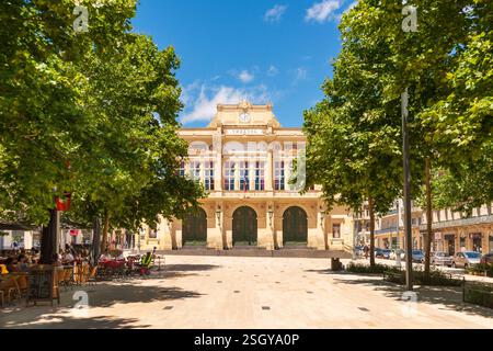 Teatro Municipale Allees Paul Riquet, Beziers, Herault, Occitanie, Francia, Europa Foto Stock