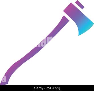 Illustrazione del disegno dell'icona del vettore asce Illustrazione Vettoriale