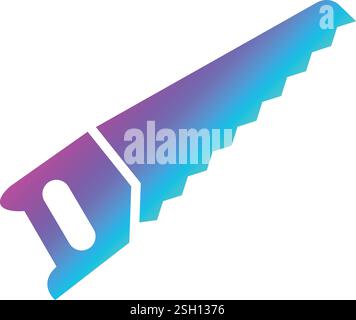 Illustrazione di progettazione dell'icona del vettore sega Illustrazione Vettoriale