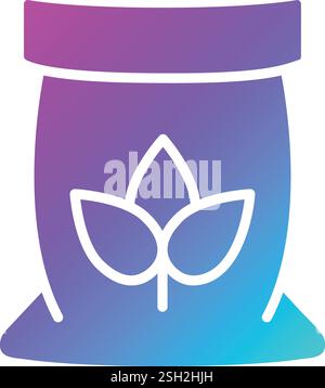 Illustrazione del design dell'icona del vettore fertilizzante Illustrazione Vettoriale