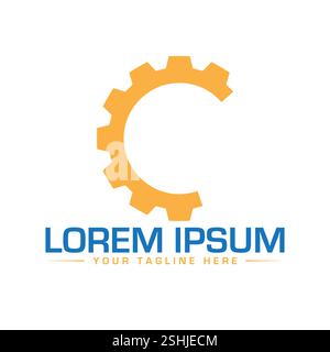 Design del logo di riparazione Illustrazione Vettoriale