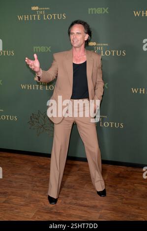 Los Angeles, Stati Uniti. 10 febbraio 2025. LOS ANGELES, STATI UNITI. 10 febbraio 2025: Walton Goggins alla premiere della terza stagione di The White Lotus della HBO. Crediti fotografici: Paul Smith/Alamy Live News Foto Stock