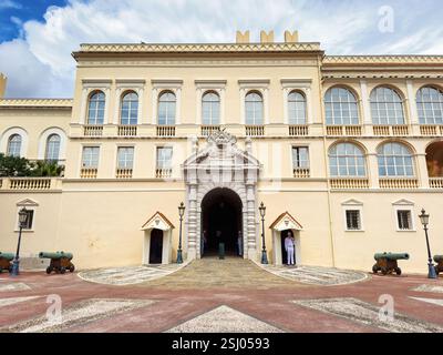 Palazzo del Principe di Monaco. Residenza ufficiale del sovrano Principe di Monaco, la famiglia Grimaldi. Foto Stock