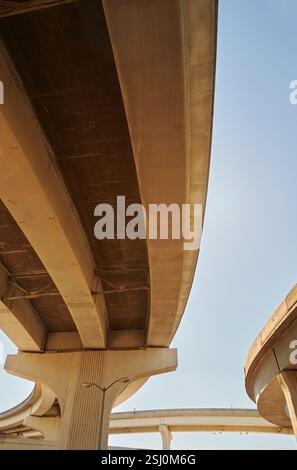 Urban Raised Road a Los Angeles Foto Stock