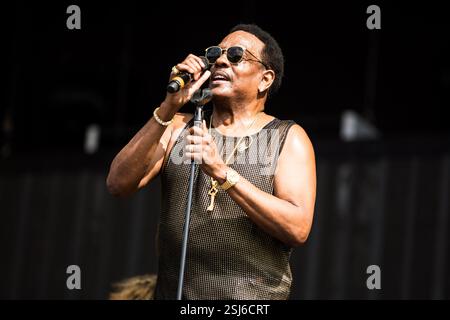 Charlie Wilson si esibisce al Barclaycards British Summertime a Hyde Park il 14 luglio 2018 Foto Stock