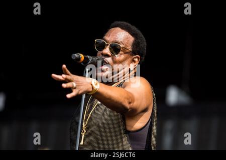 Charlie Wilson si esibisce al Barclaycards British Summertime a Hyde Park il 14 luglio 2018 Foto Stock