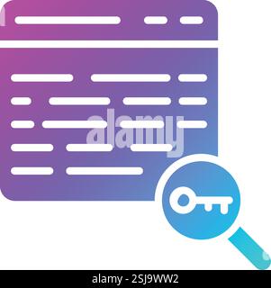 Illustrazione di progettazione dell'icona vettoriale della parola chiave Illustrazione Vettoriale