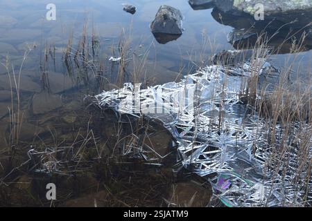 Llyn Idwal e dintorni montuosi Foto Stock