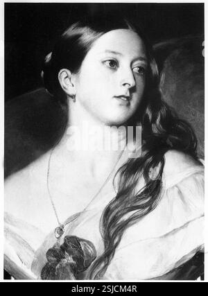 Victoria von Hannover (alternativa deutsche Schreibweise Viktoria) (* 24. Mai 1819 im Kensington Palace, Londra; † 22. Januar 1901 a Osborne House, Isola di Wight) War von 1837 bis 1901 Königin von Grossbritannien und Irland sowie 1876 bis 1901 Kaiserin von Indien; Prinzessin Victoria von Kent#Queen Victoria (Alexandrina Victoria Wettin, nata Hanover) (24 maggio 1819 – 22 gennaio 1901) è stata regina del Regno Unito dal 20 giugno 1837 e imperatrice d'India dal 1876 fino alla sua morte; Principessa Vittoria DI Kent-RDB DA DUKAS Foto Stock