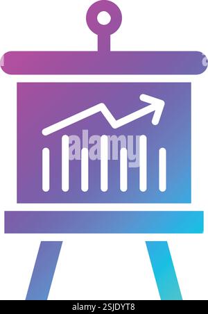 Illustrazione del design dell'icona del vettore del mercato azionario Illustrazione Vettoriale