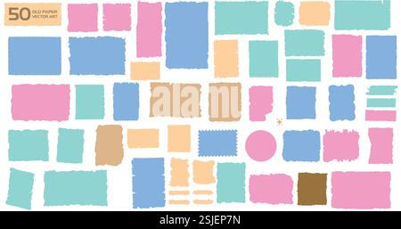 Collezione d'arte vettoriale a colori Illustrazione Vettoriale