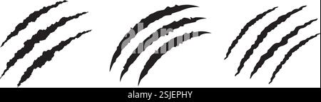 Graffi a ganascia set Vector isolato Illustrazione Vettoriale