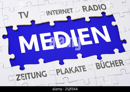 Puzzle - Media Foto Stock