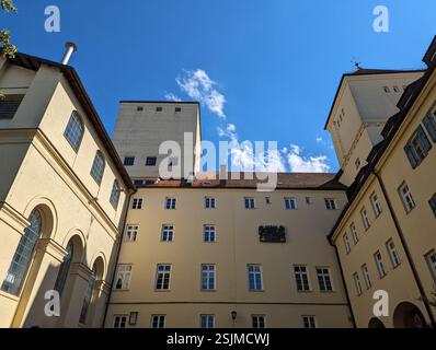 La famosa birreria Weihenstephan di Freising, la più antica al mondo, la Germania Foto Stock