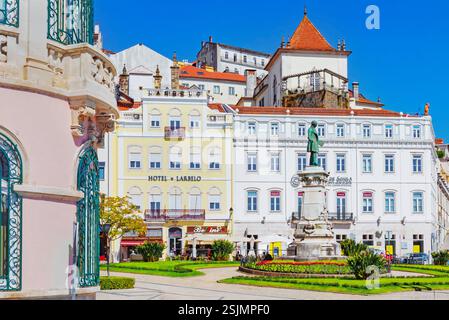 Piazza Portagem, Coimbra, distretto di Coimbra, regione Centro, Portogallo Foto Stock