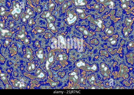 Fulmini che si irradiano come una texture di sfondo Foto Stock