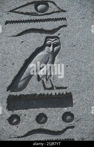 Primo piano di un obelisco a Sultanahmet, Istanbul, Turchia, Asia Foto Stock