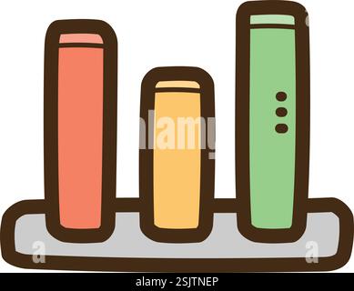 Illustrazione e grafica vettoriale del grafico a colonne. Parte del grafico e della categoria del grafico. Illustrazione Vettoriale