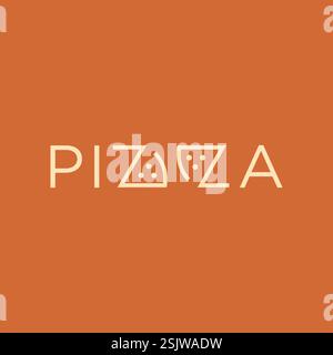 Design del logo Vector pizza Illustrazione Vettoriale