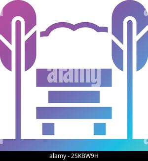 Illustrazione di progettazione dell'icona del vettore di banco Illustrazione Vettoriale