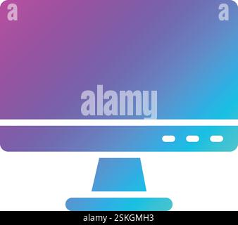 Illustrazione della progettazione dell'icona del vettore computer Illustrazione Vettoriale