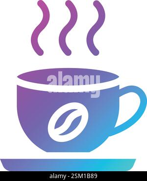 Illustrazione del design dell'icona Coffee Vector Illustrazione Vettoriale