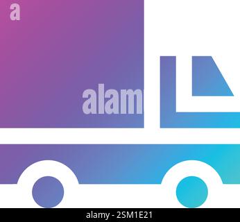 Illustrazione del progetto dell'icona del vettore TR di consegna del carico Illustrazione Vettoriale