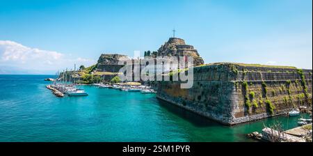 Old Fortress of Kerkyra, Greece. Foto Stock