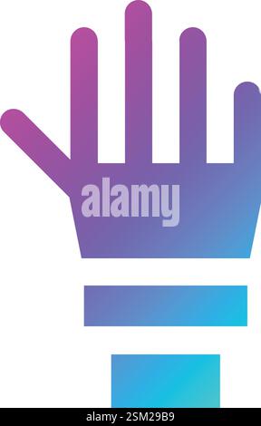 Illustrazione di progettazione dell'icona del vettore manuale Illustrazione Vettoriale