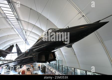 Prototipo Eurofighter Typhoon in mostra al RAF Museum di Londra Foto Stock