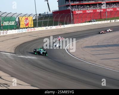 Newton Iowa, 13 luglio 2024: Romain Grosjean Hy-Vee INDYCAR Race 1 presso l'Iowa Speedway, Foto Stock