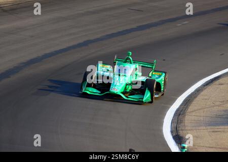 Newton Iowa, 13 luglio 2024: Marcus Armstrong Hy-Vee INDYCAR Race 1 presso l'Iowa Speedway, Foto Stock