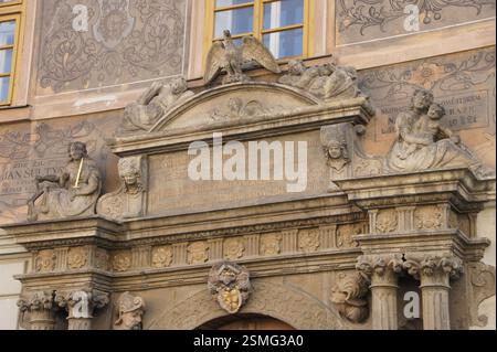 La Repubblica Ceca è un paese dell'Europa centrale. È conosciuta per i suoi siti storici, tra cui il Castello di Praga, un enorme complesso di castelli del IX secolo, An Foto Stock