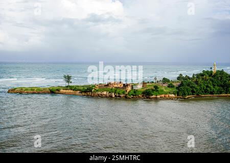 San Felipe de Puerto Plata Repubblica Dominicana, Baia di Taino, Oceano Atlantico, Parco la Puntilla, Parco Point, Museo della Fortezza di San Felipe, Fortezza di San Fel Foto Stock