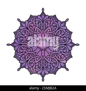 Opera d'arte geometrica islamica, acquerello vettore di disegno d'arte geometrica islamica Illustrazione Vettoriale