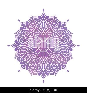 Opera d'arte geometrica islamica, acquerello vettore di disegno d'arte geometrica islamica Illustrazione Vettoriale