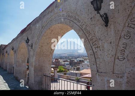 Yanahuara Arches, Arequipa - Perù Foto Stock