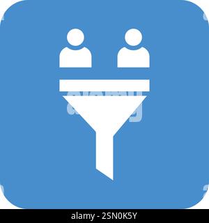 Illustrazione del design dell'icona del vettore dell'imbuto di vendita Illustrazione Vettoriale