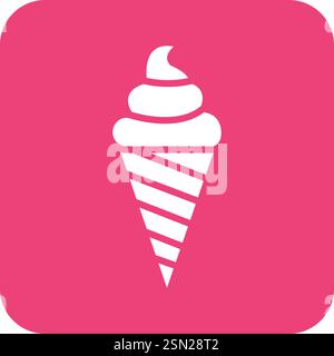 Illustrazione del design dell'icona Vector del gelato Illustrazione Vettoriale