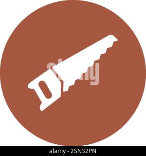 Illustrazione di progettazione dell'icona del vettore sega Illustrazione Vettoriale