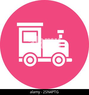 Illustrazione di progettazione dell'icona del vettore del motore del treno Illustrazione Vettoriale