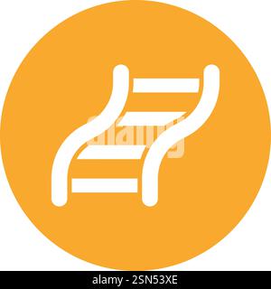 Illustrazione del design dell'icona del vettore della strada ferroviaria Illustrazione Vettoriale