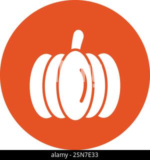Illustrazione del disegno dell'icona del vettore di zucca Illustrazione Vettoriale