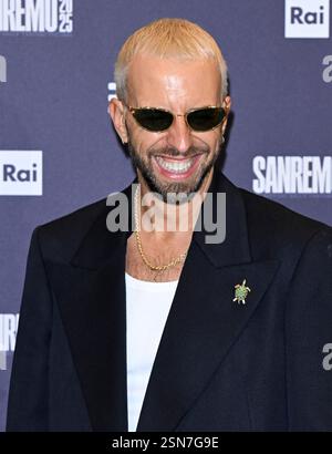 Sanremo, Italia. 13 febbraio 2025. Photocall Shablo Credit: Agenzia fotografica indipendente/Alamy Live News Foto Stock