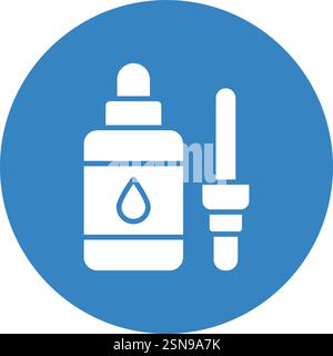 Illustrazione del disegno dell'icona del vettore del fluido di correzione Illustrazione Vettoriale