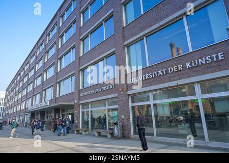 Universitätsbibliotheken tu Berlin und UDK Berlin, Fasanenstraße, Charlottenburg, Berlin, Deutschland *** biblioteche universitarie tu Berlin e UDK Berlin, Fasanenstraße, Charlottenburg, Berlino, Germania Foto Stock