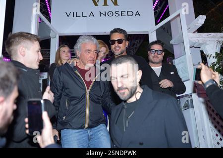 Sanremo, Italia. 13 febbraio 2025. Giornata di prove presso l'Ariston del Festival di Sanremo 2025 Fabrizio Corona credito: Agenzia fotografica indipendente/Alamy Live News Foto Stock