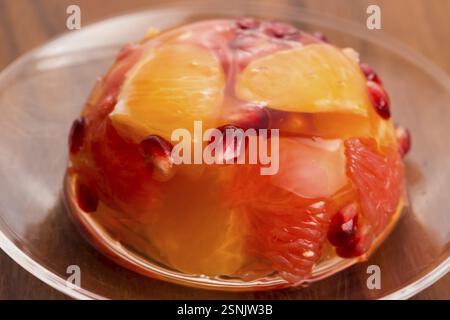 Dolci in gelatina con agrumi, lodz, polonia Foto Stock