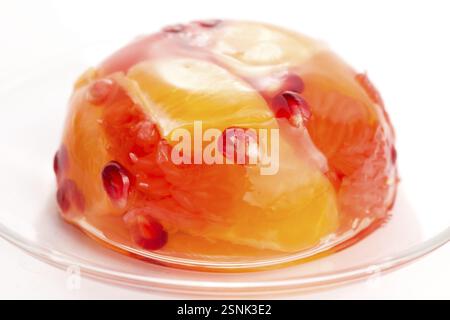 Dolci in gelatina con agrumi, lodz, polonia Foto Stock