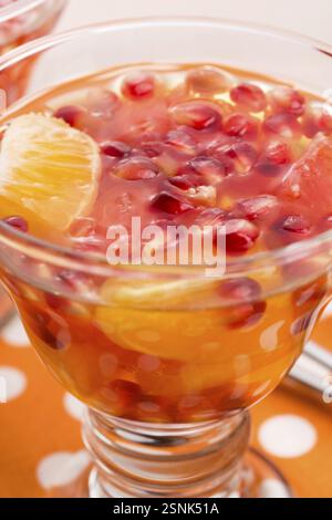 Dolci in gelatina con agrumi, lodz, polonia Foto Stock